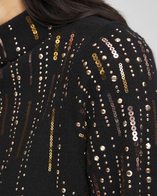 Ombré Sequin Pullover Sweater click to view larger image.