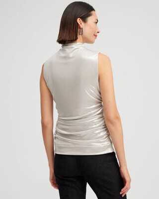 Black Label Gathered Knit Top