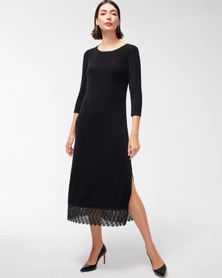 Travelers Lace Hem Maxi Dress