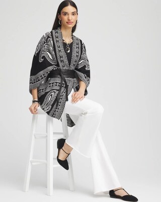 Paisley Sweater Ruana click to view larger image.