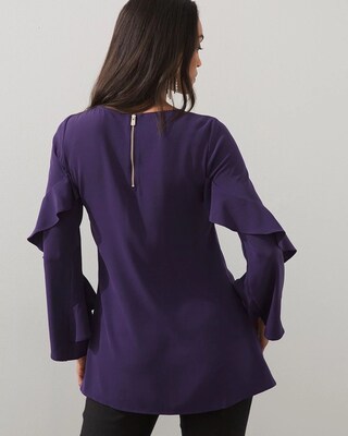 Ruffle-Sleeve Tunic