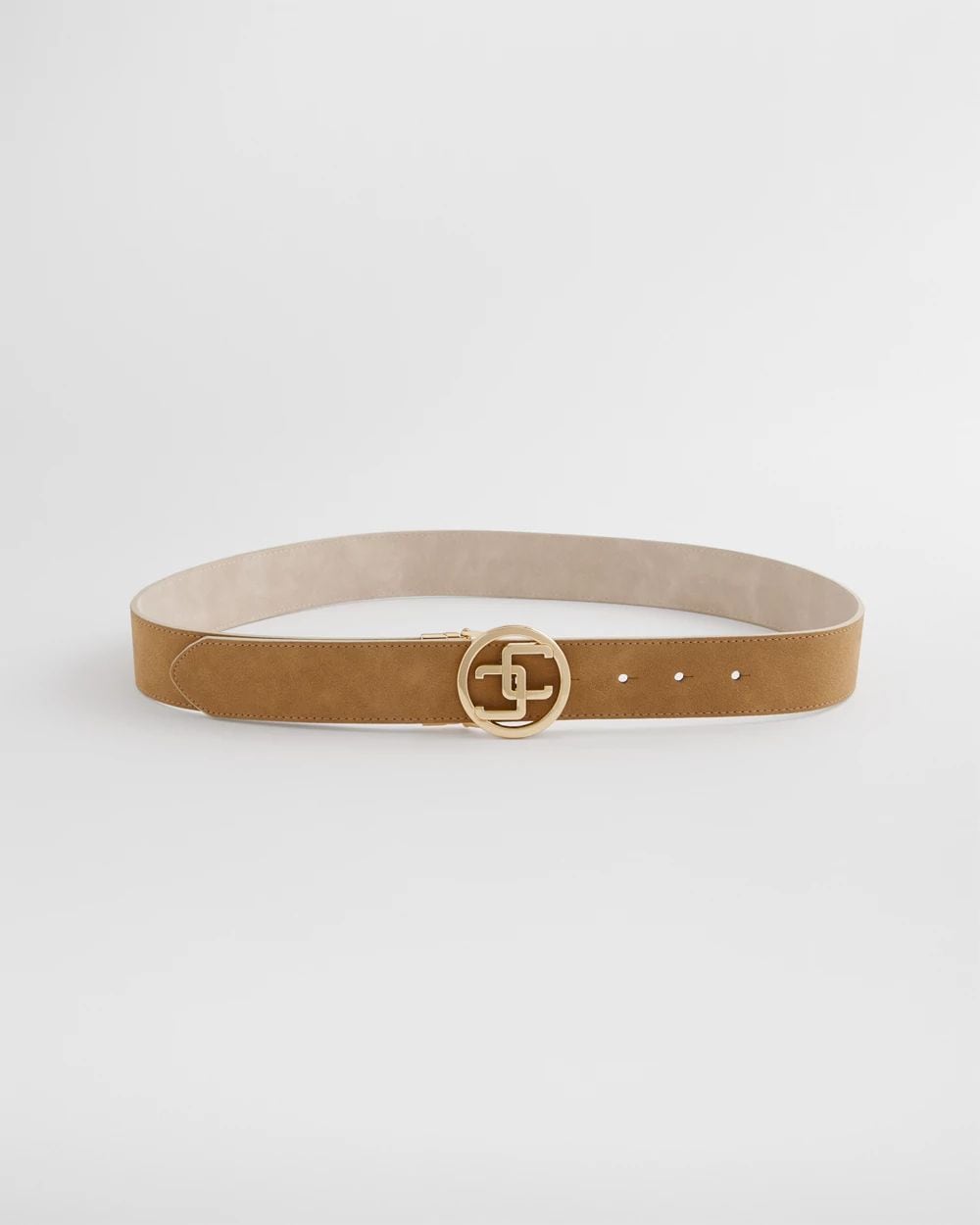 Faux Suede Reversible Chico's Logo Trouser Belt