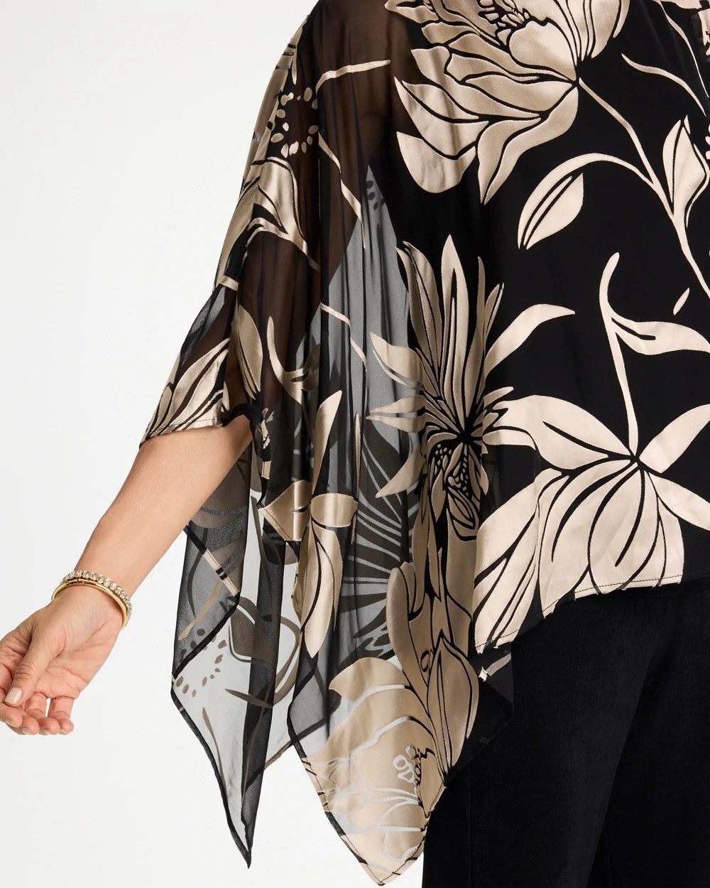 Travelers™ Burnout Floral Chiffon Top