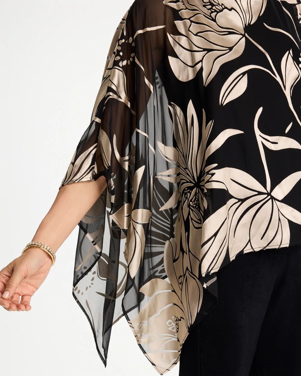 Travelers™ Burnout Floral Chiffon Top