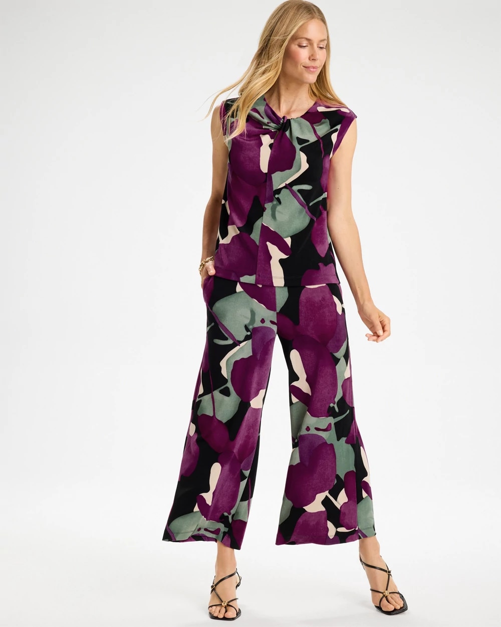 Travelers™ Wide-Leg Culotte Crop Pants