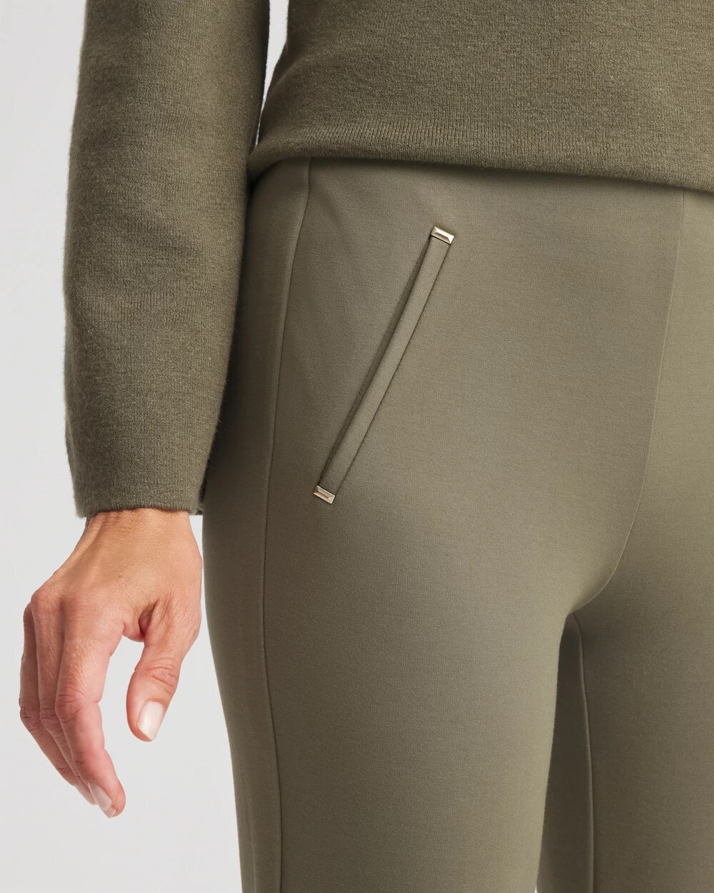 Juliet Slim Trim Detail Ankle Pants
