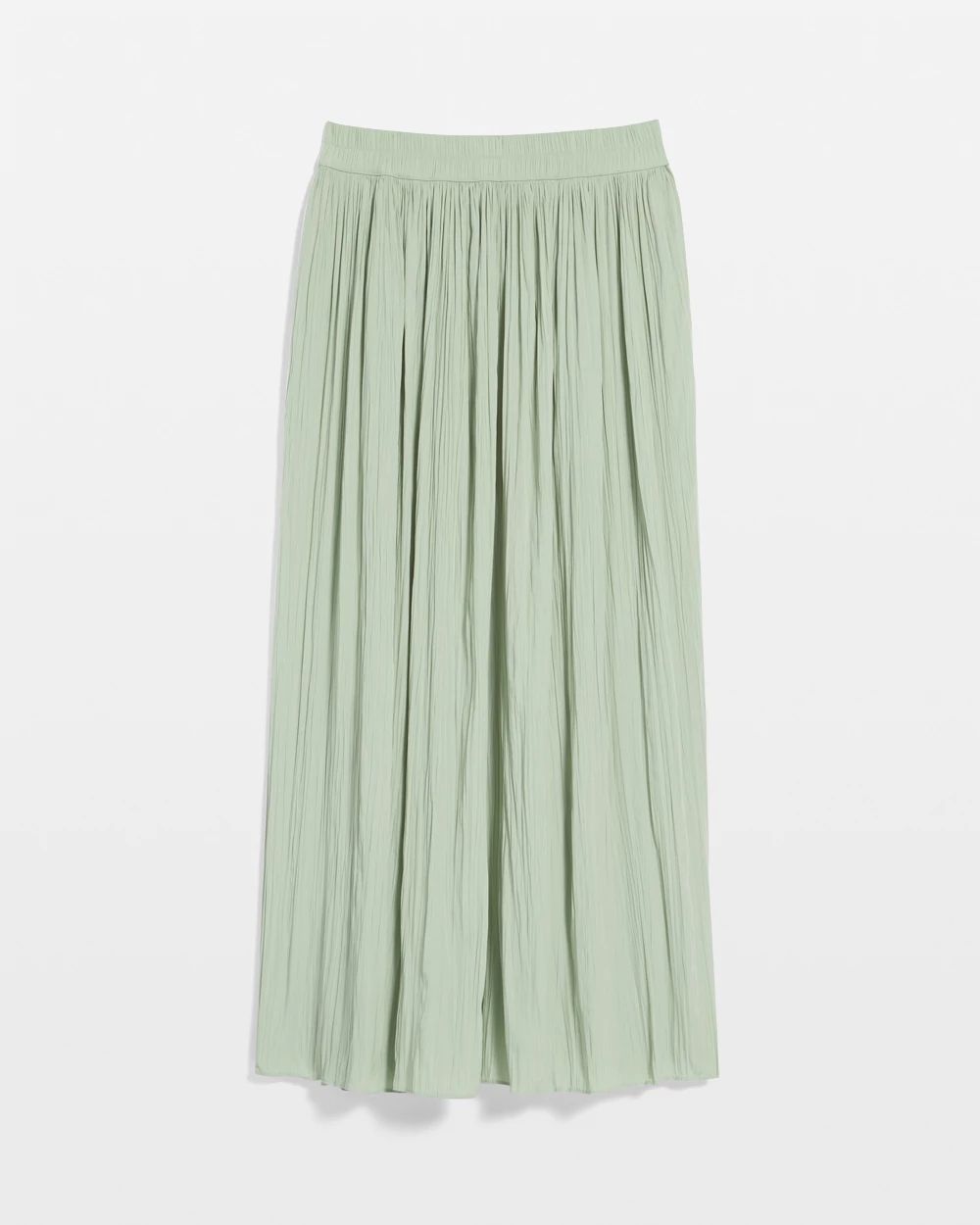 Pull-on Pleated Maxi Skirt click to view larger image.