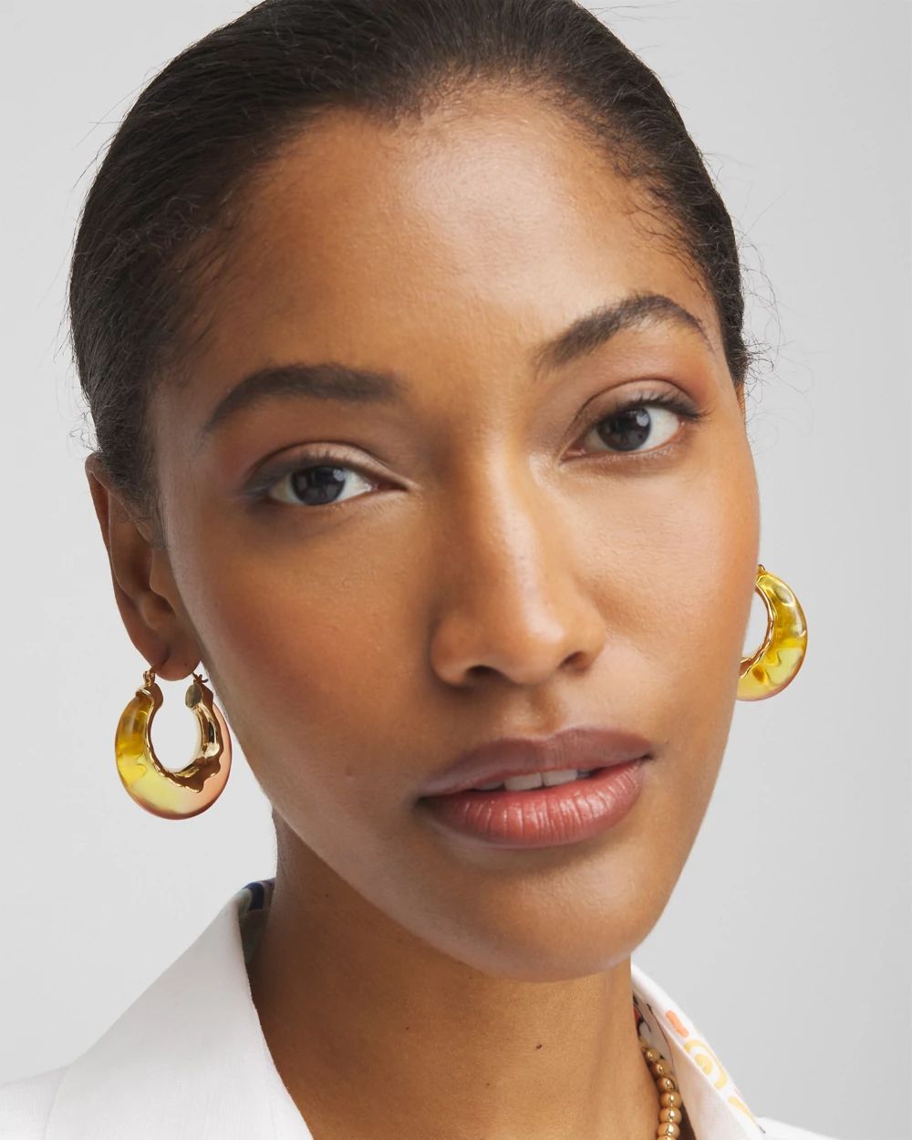 No Droop® Ombré Sunset Hoop Earrings