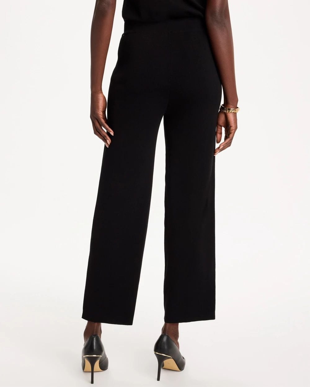 Travelers™ Sweater Knit Wide-Leg Pants click to view larger image.