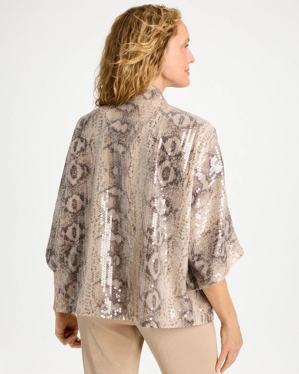 Travelers™ Collection Chiffon Animal Print Kimono click to view larger image.