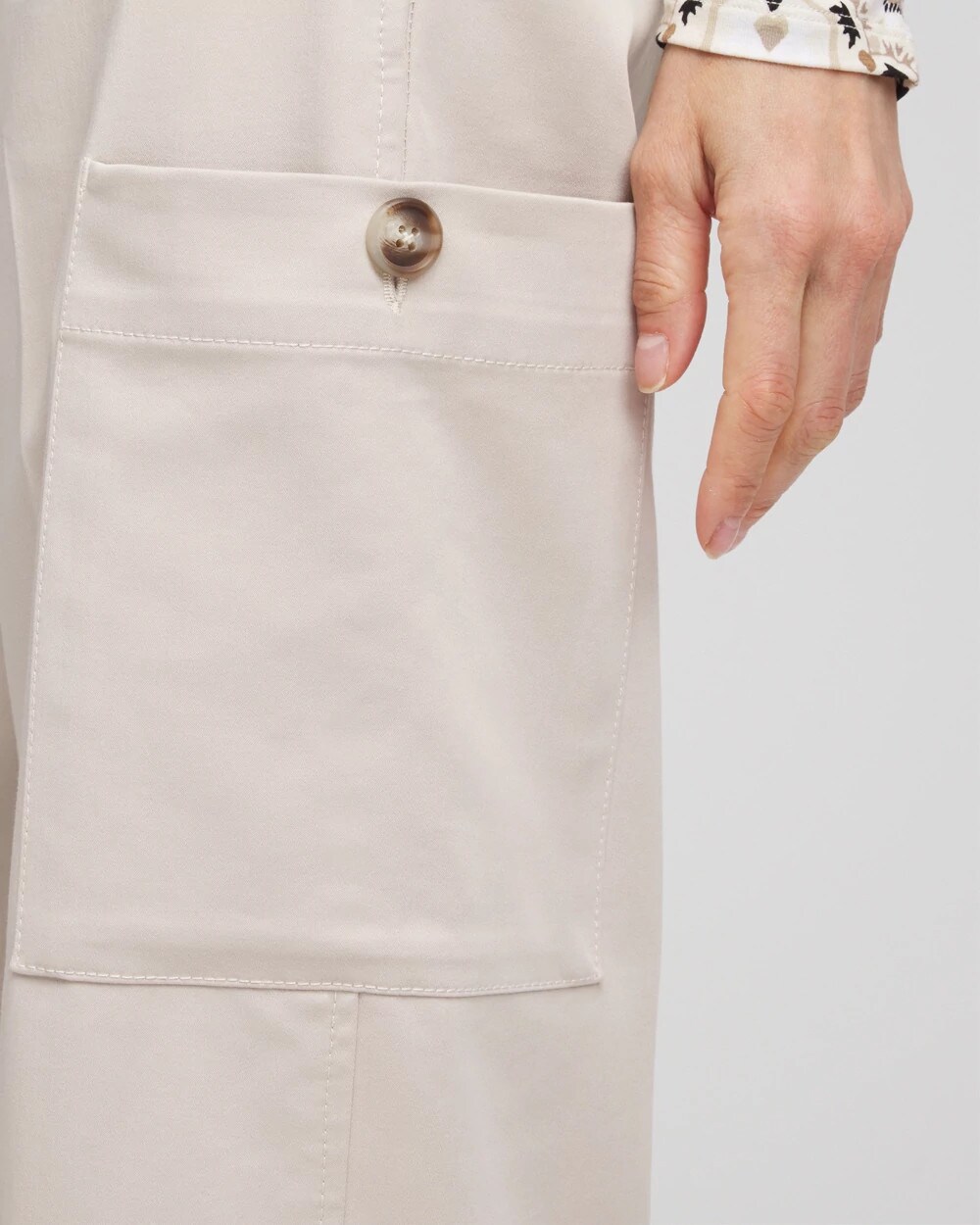 Sateen Cargo Pants