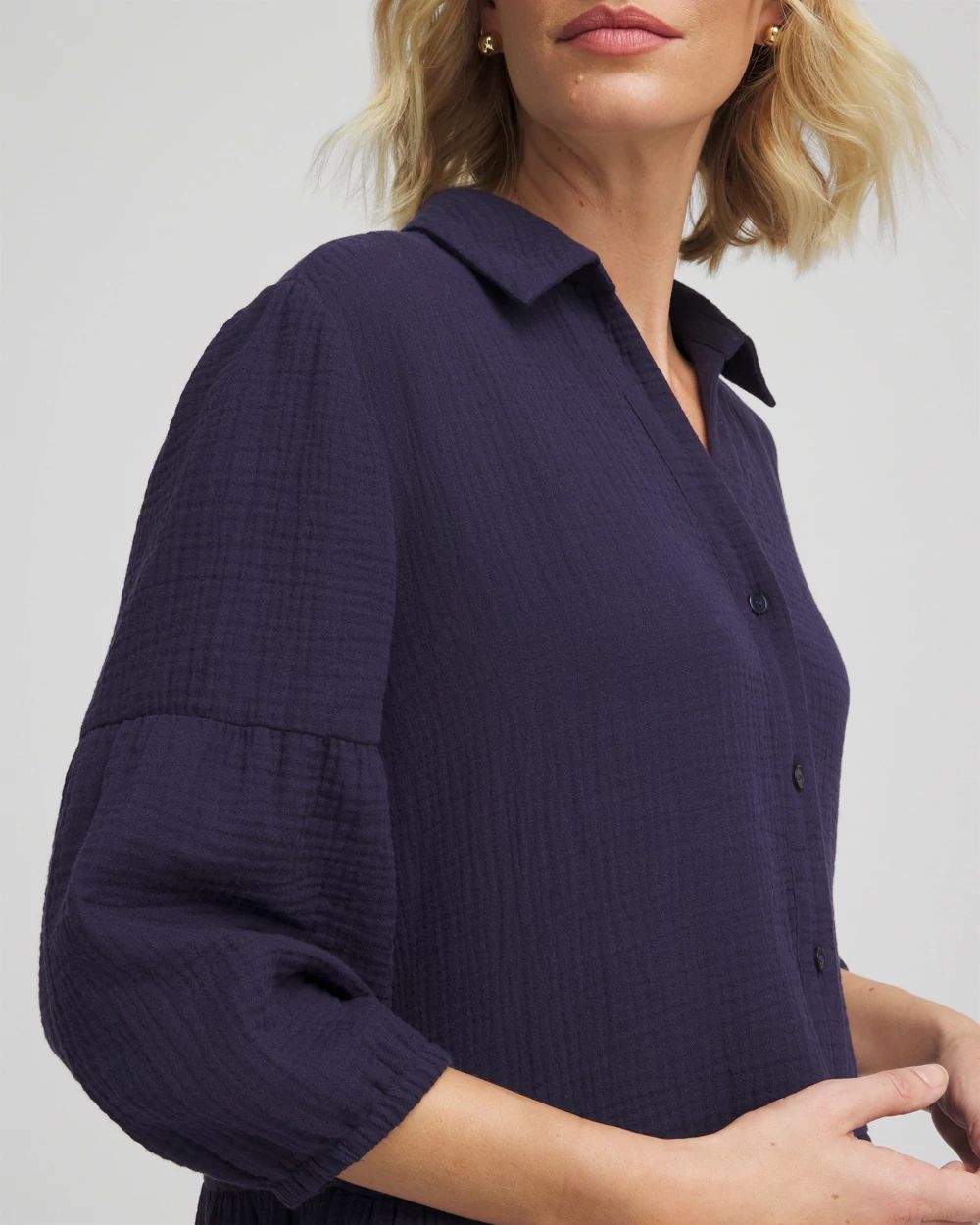 Woven Tiered Swim Cover-Up Dress