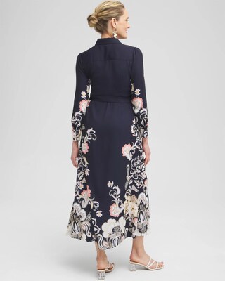 Floral Maxi Shirt Dress click to view larger image.