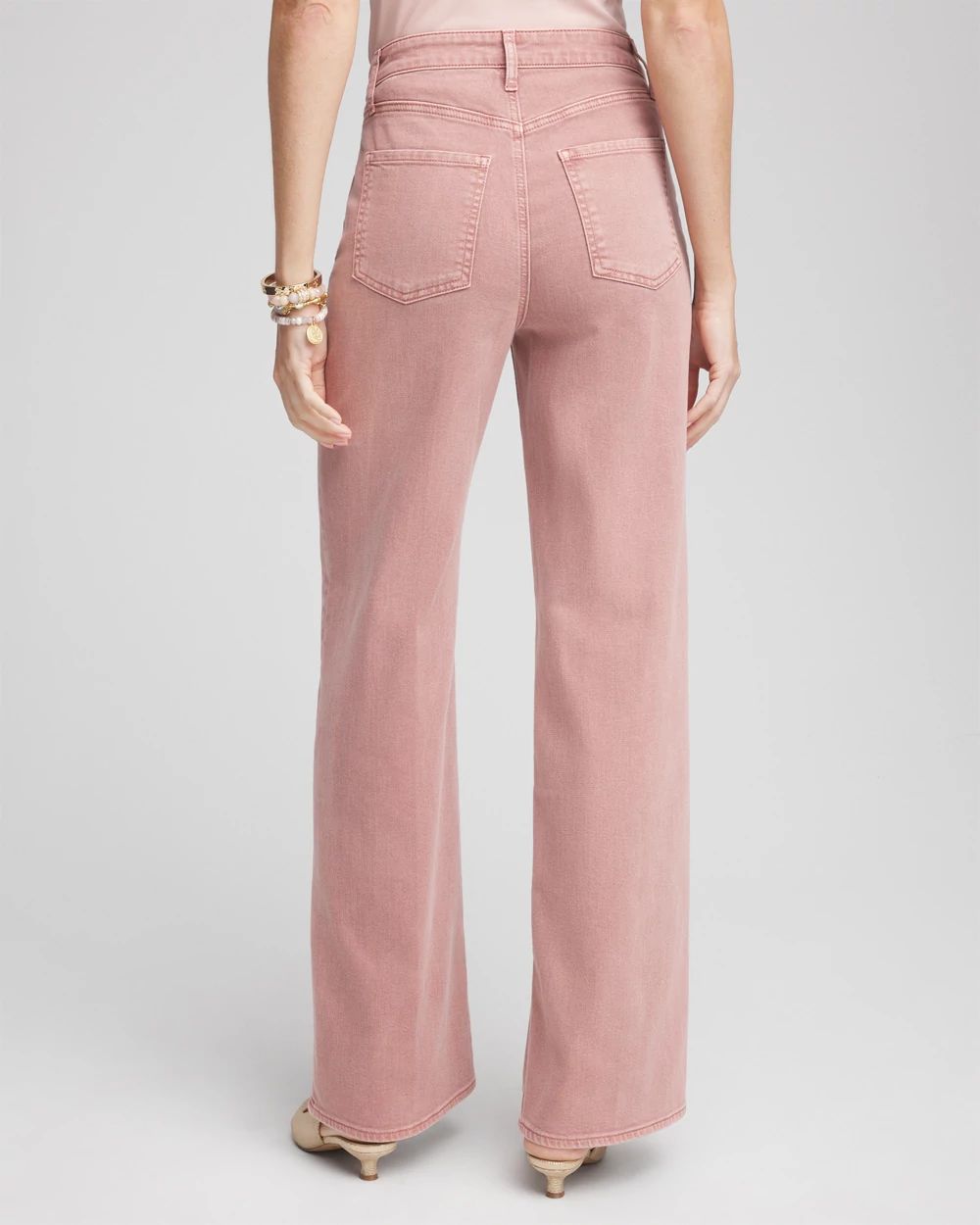 So Slimming® High Rise Wide Leg Jeans