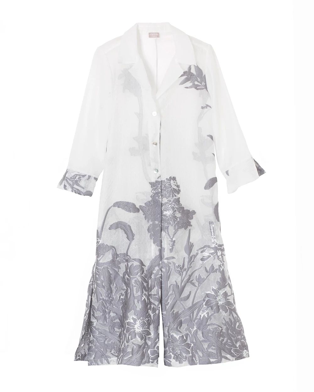 Travelers Collection Jacquard Duster Jacket