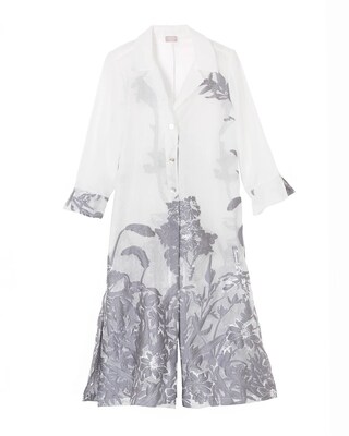 Travelers Collection Jacquard Duster Jacket