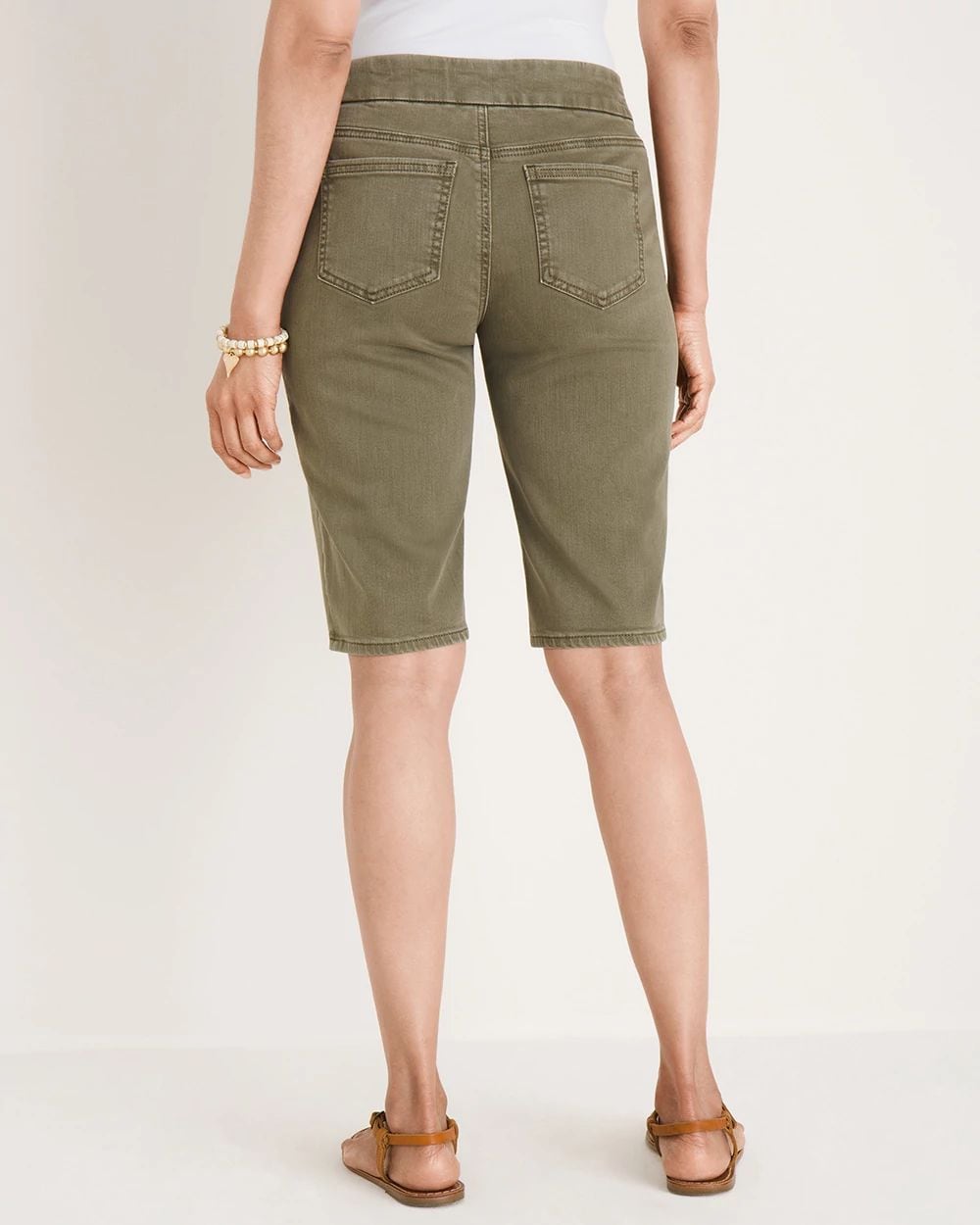 Pull-on Denim Shorts