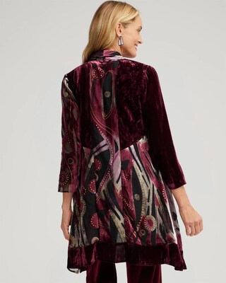 Travelers Collection Velvet Burnout Kimono
