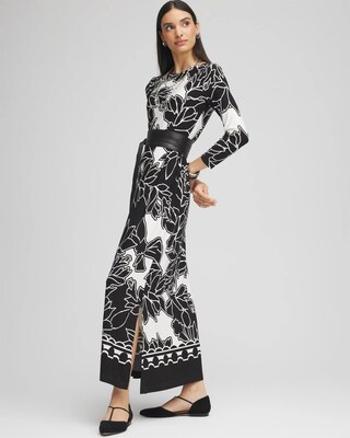 Bateau-Neck Jersey Maxi Dress click to view larger image.