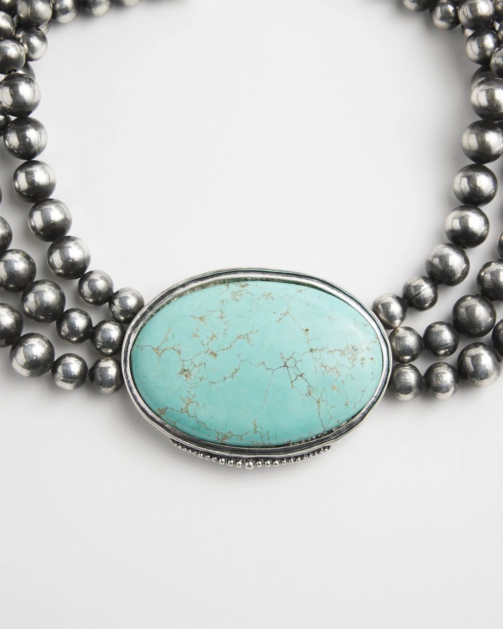 Turquoise Howlite Pendant Necklace