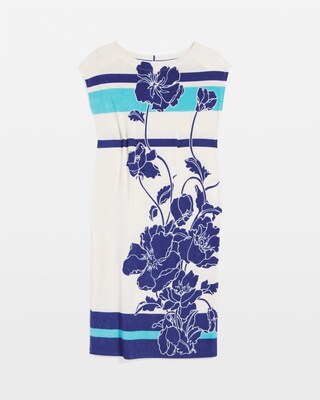 Travelers™ Wildflower Cap-Sleeved Column Dress click to view larger image.