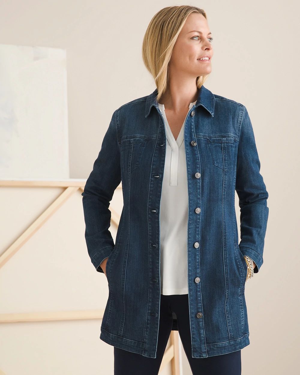 Elongated Denim Jacket