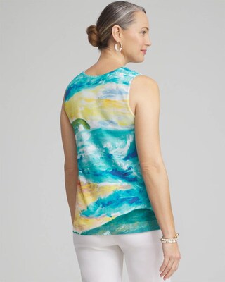 Spun Rayon Watercolor Tank