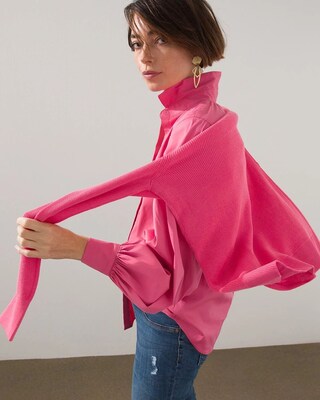 Poplin Billow Sleeve Top