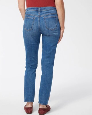Girlfriend Embroidered Ankle Jeans