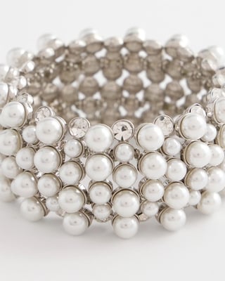 Faux Pearl Bracelet click to view larger image.