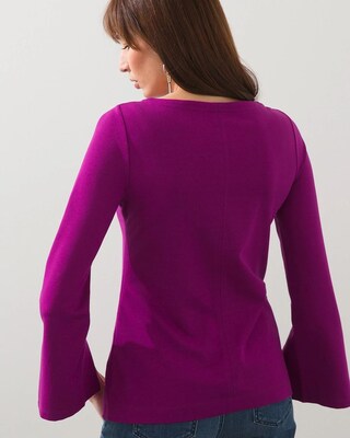 Ponte Split Sleeve Top