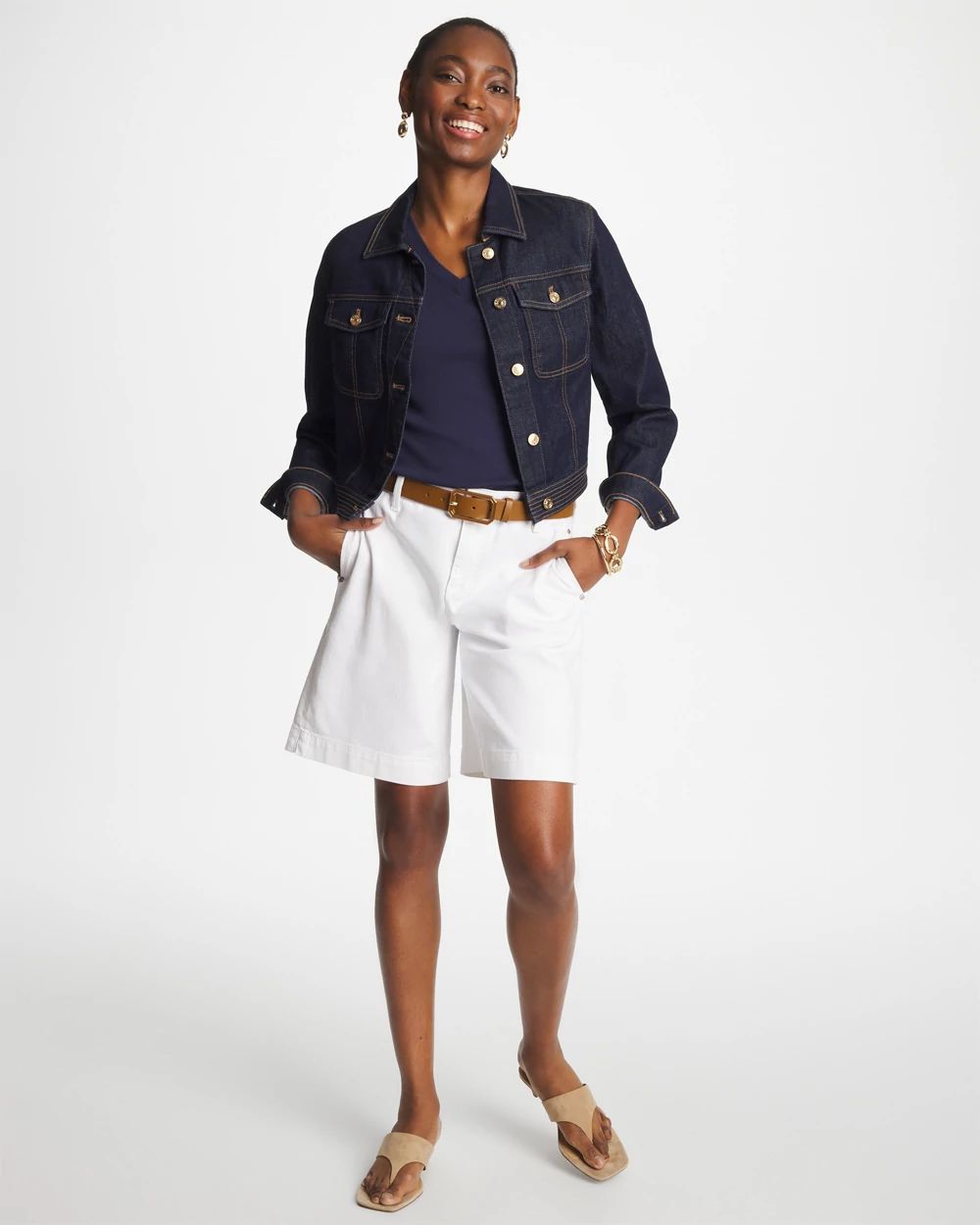 Everyday V-Neck Pima Tee click to view larger image.