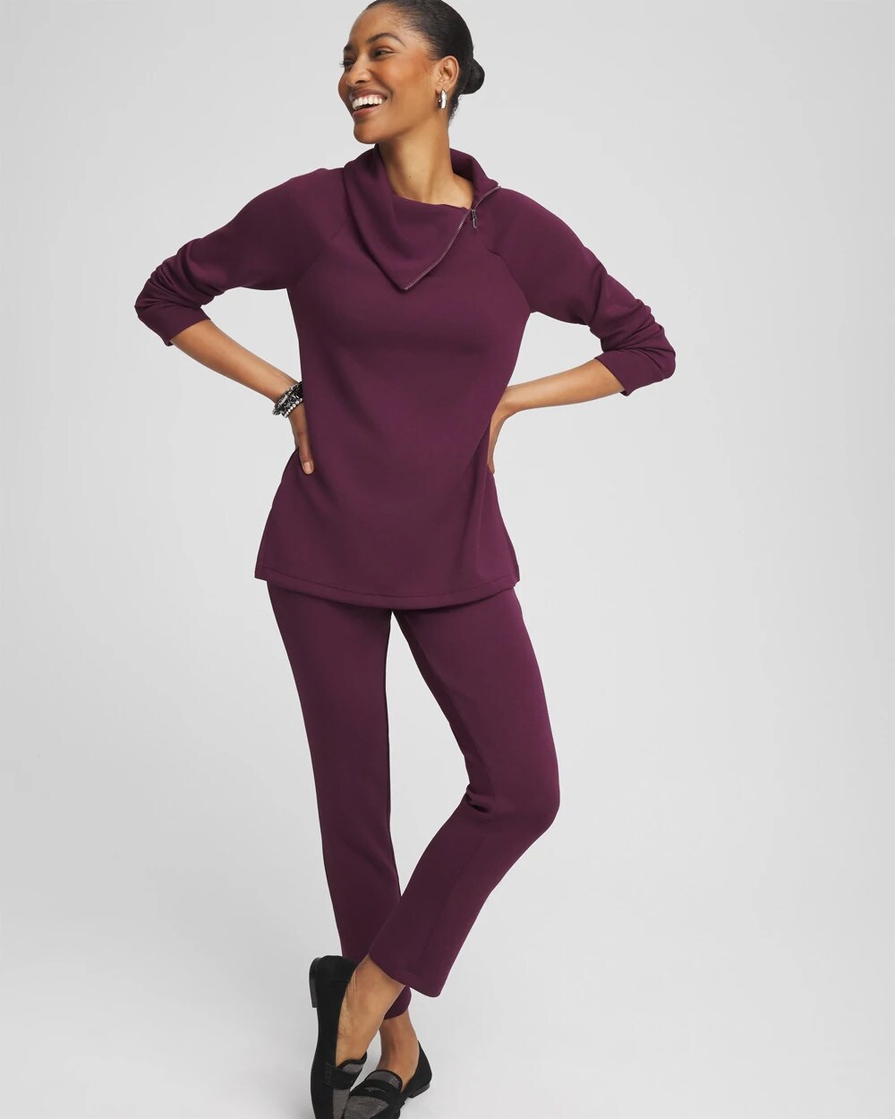 Zenergy® Scuba Zip Neck Tunic