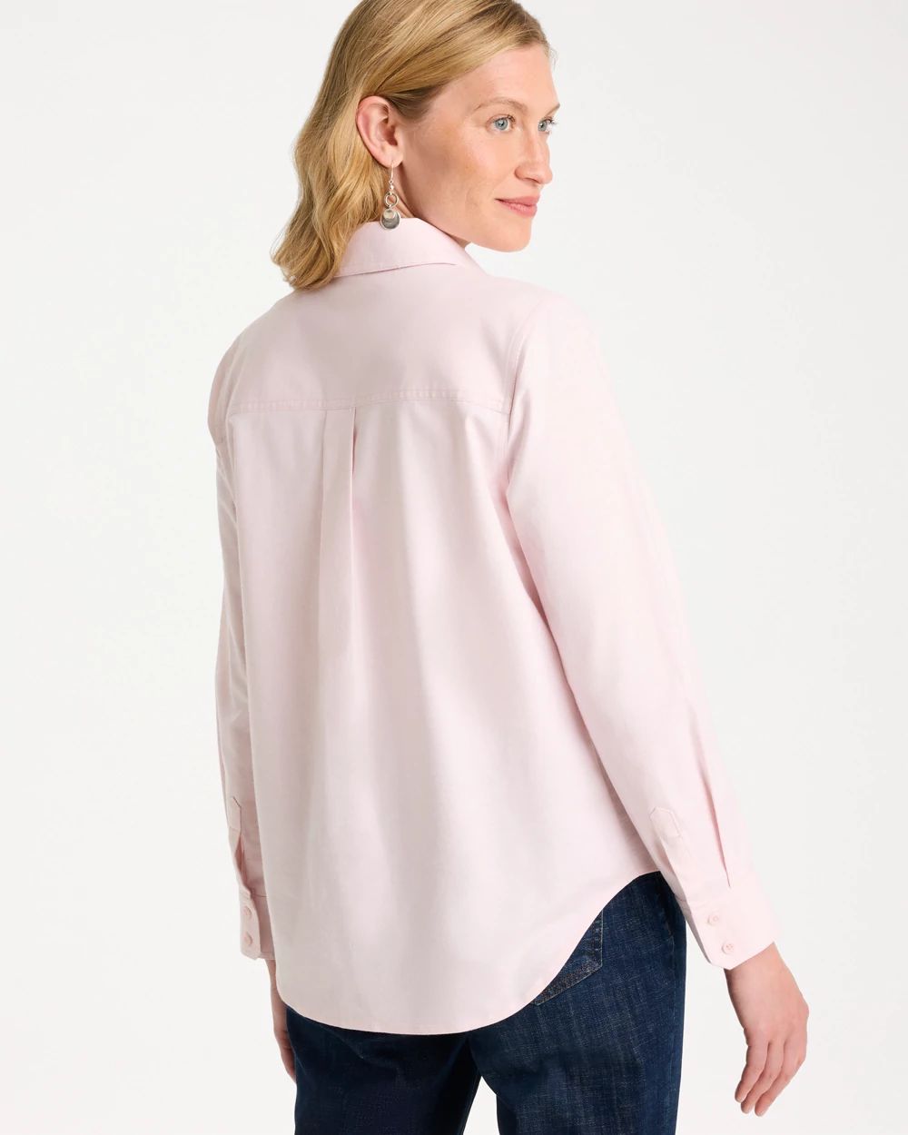 Cotton-Blend Oxford Shirt click to view larger image.