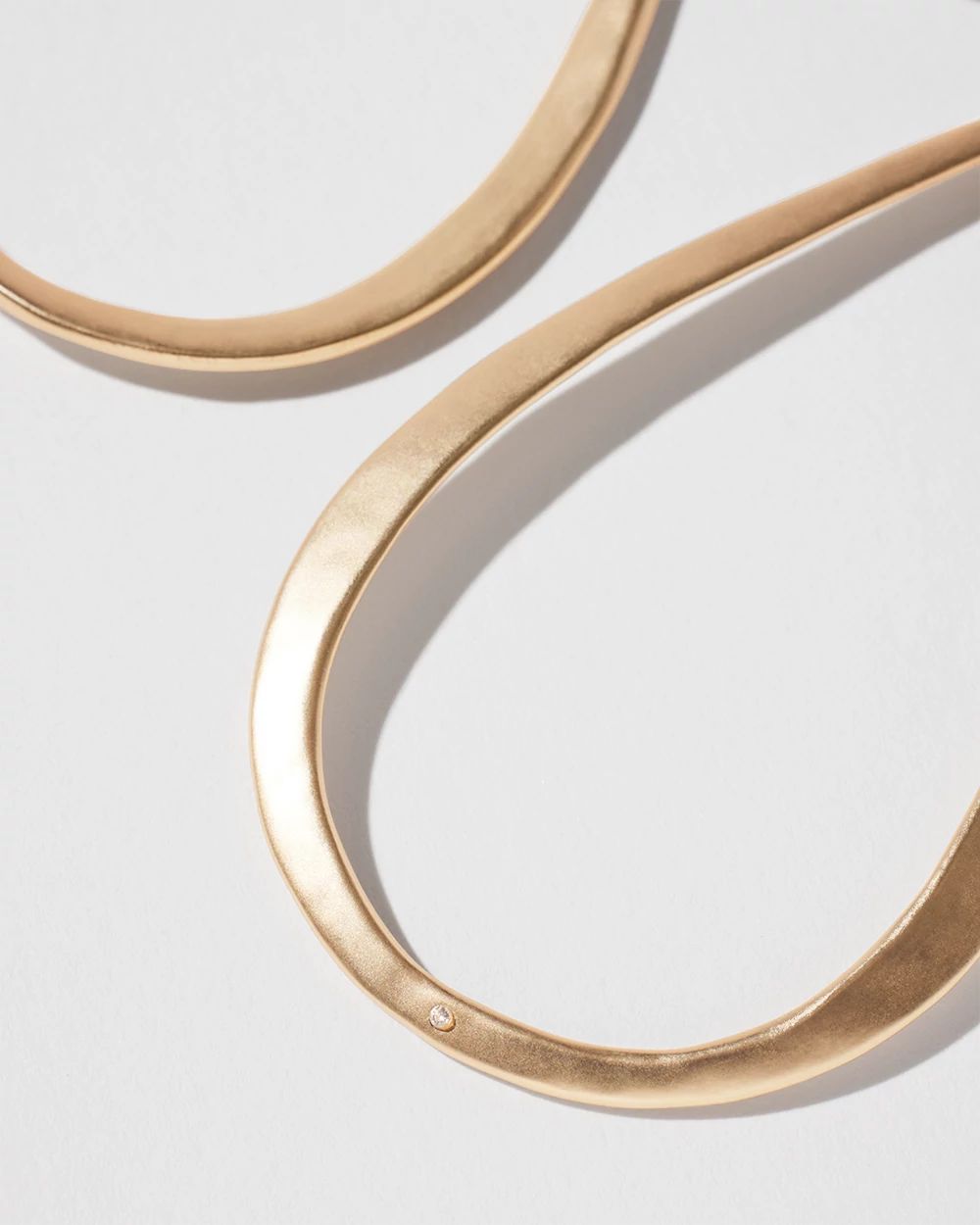 Gold Tone Hoop Earrings