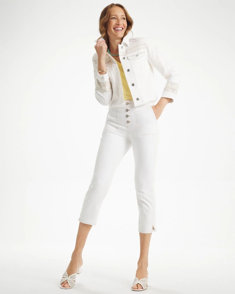 Pull-On 22" Capri Jeans click to view larger image.