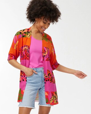 Summer Romance Foliage Midi Cardigan