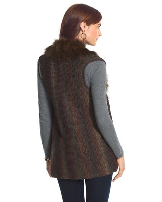 Fran Faux-Fur Sweater Vest