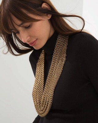 Mesh Chain Scarf Necklace