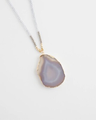 Adjustable Agate Stone Necklace click to view larger image.