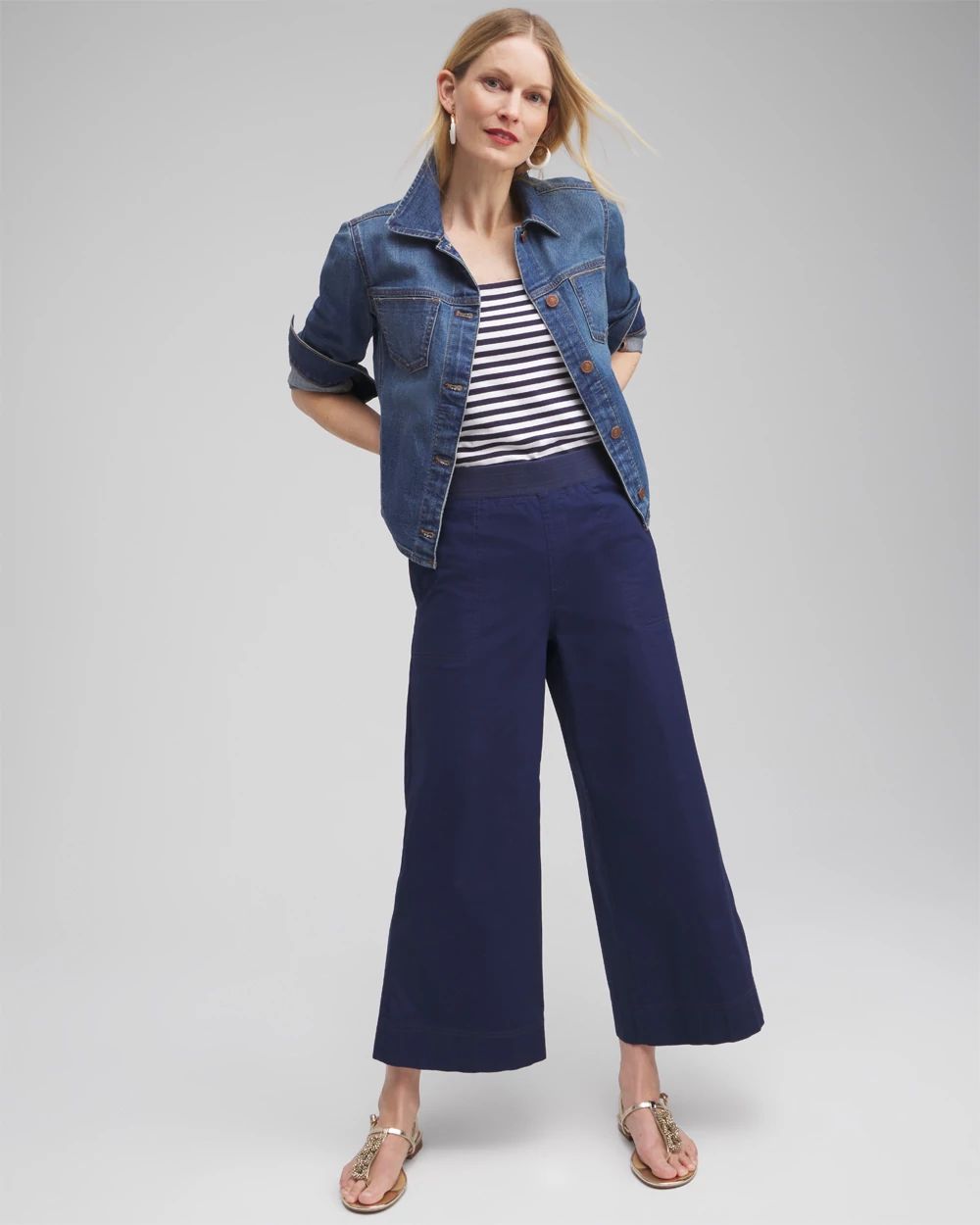 Poplin Culotte Pants