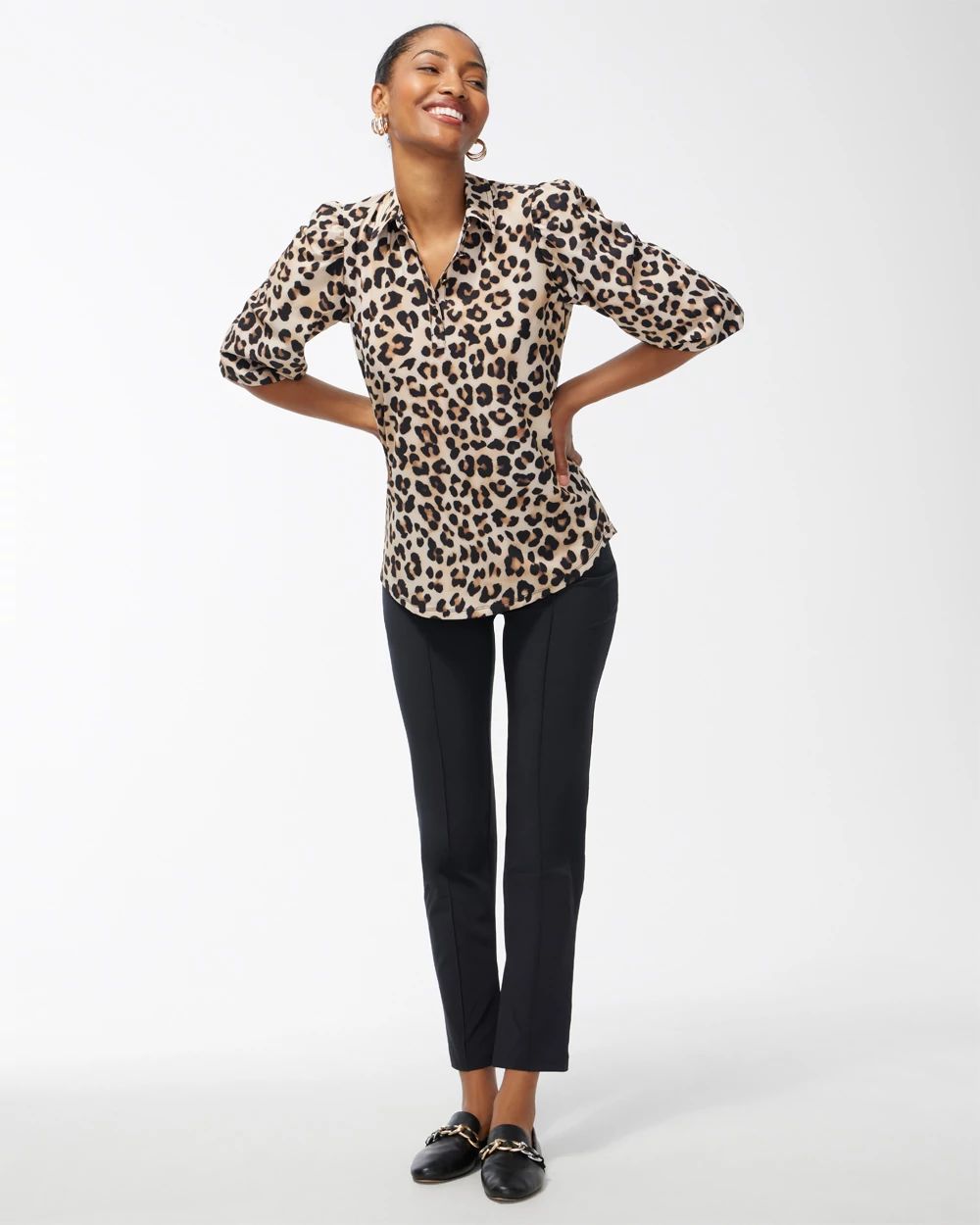 Zenergy UPF Neema Leopard Top