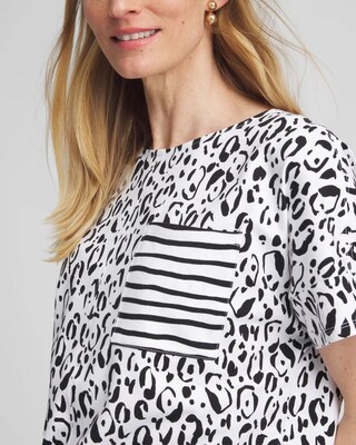 Zenergy® UPF Animal Print Pocket Tee click to view larger image.