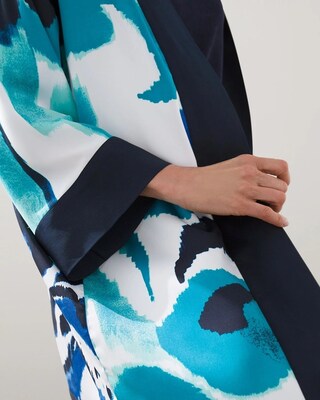 Travelers Scroll Print Kimono