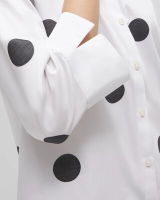 No Iron™ Stretch Polka Dot Tunic