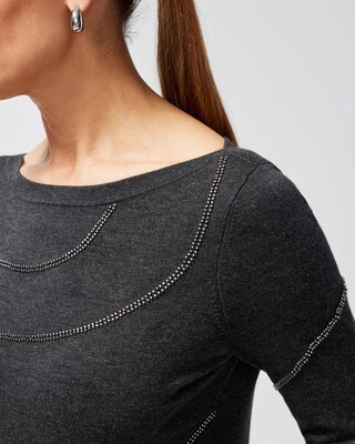 Ball Chain Pullover Sweater