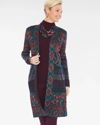 Tapestry-Jacquard Cardigan