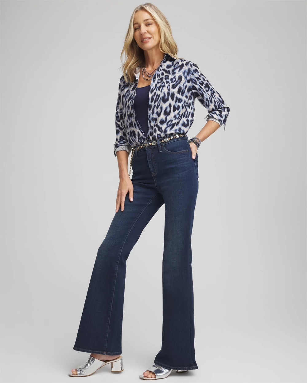 So Slimming® High Rise Flare Jeans