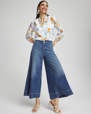 Denim Trouser Culottes click to view larger image.