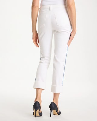 Girlfriend Roll Cuff Crop Jeans click to view larger image.